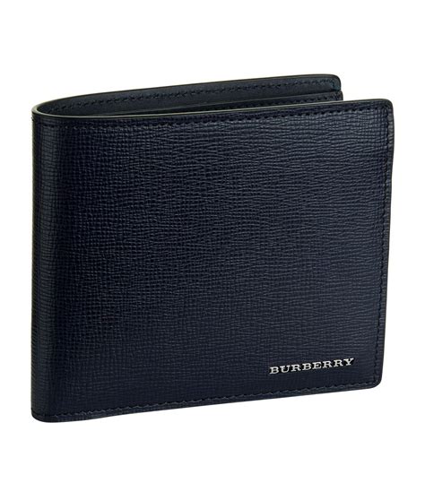 leather bifold wallet burberry|burberry men's credit card wallet.